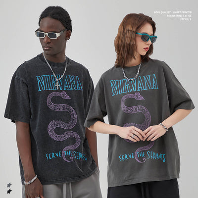 Maglia vintage print nirvana oversize MUST HAVE