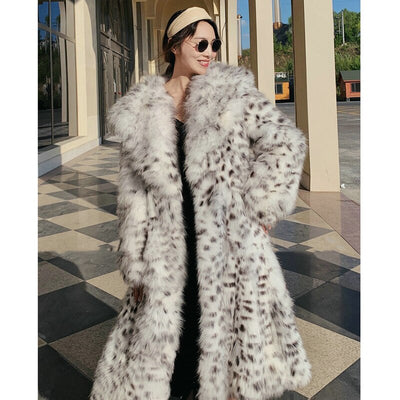 Women's winter imitation fox fur young leopard-print fur coat eprolo BAD PEOPLE