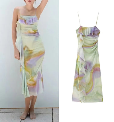 Abito fantasia donna lungo MUST HAVE