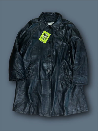 Cappotto in pelle vintage oversize Thriftmarket BAD PEOPLE