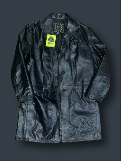 Cappotto in pelle vintage oversize tg 54 Thriftmarket BAD PEOPLE