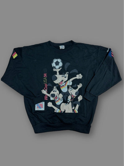 Felpa vintage World cup 94 tg xxl nero Thriftmarket BAD PEOPLE