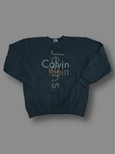 Felpa vintage calvin Klein Jeans nero tg m Thriftmarket BAD PEOPLE
