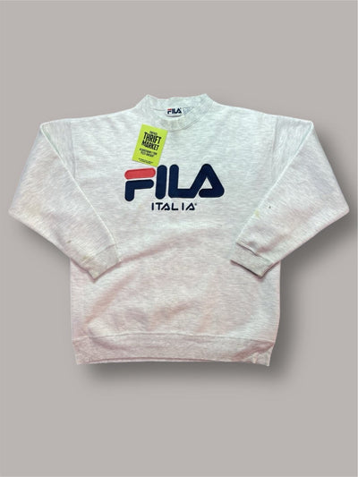 Felpa Fila italia ricamo vintage tg L Thriftmarket BAD PEOPLE