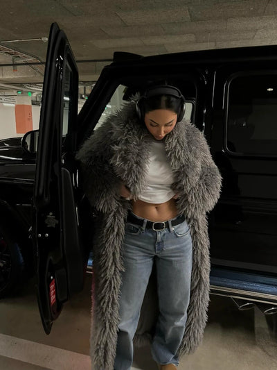 Pelliccia cappotto oversize donna ecologica MUST HAVE BAD PEOPLE