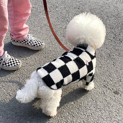 Cappotto Checkerboard Pet Dog PETS BAD PEOPLE