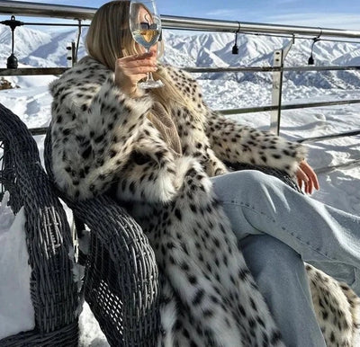 Pelliccia ecologica animalier Long Belted Leopard MUST HAVE BAD PEOPLE