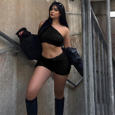 Fashion High Waist Slim Bag Hip Suit Women Black MUST HAVE