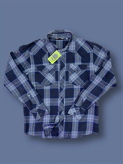 Camicia Blu flanella scozzese Carhartt tg L Thriftmarket