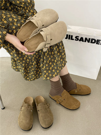 Ciabatta suede slippers unisex scamosciata camel MUST HAVE