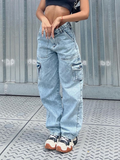 Jeans baggy cargo donna over MUST HAVE