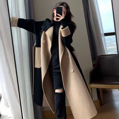Long Coat Women's Double-sided Fleece Wool MUST HAVE