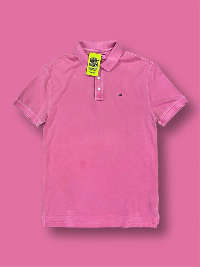 polo maniche corte tommy hilfiger rosa vintage tg M Thriftmarket